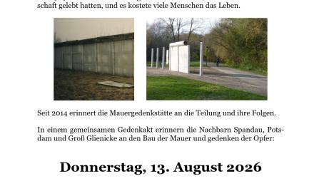 Mauergedenken