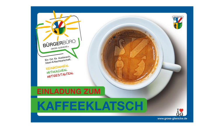 Bürgerbüro: Einladung zum Kaffeeklatsch